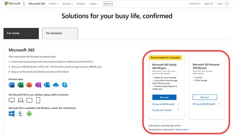 upgrade office 365 subscription.